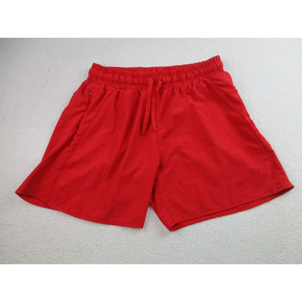 YoungLA Shorts Mens Youth XL Red Zip Pockets Athletic Running Training USA